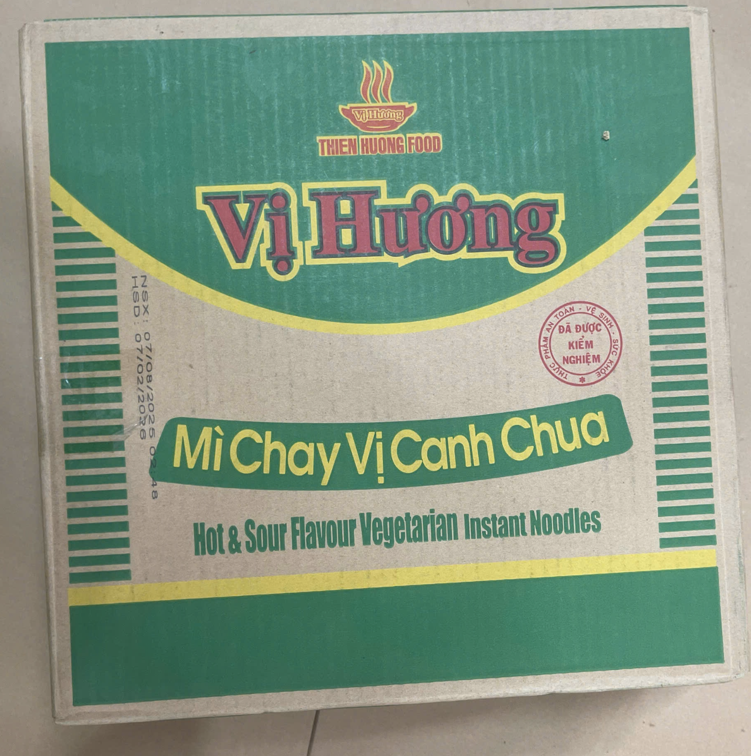 Thùng mì ngũ vị hương Thiên Hương (30gói x 65g)